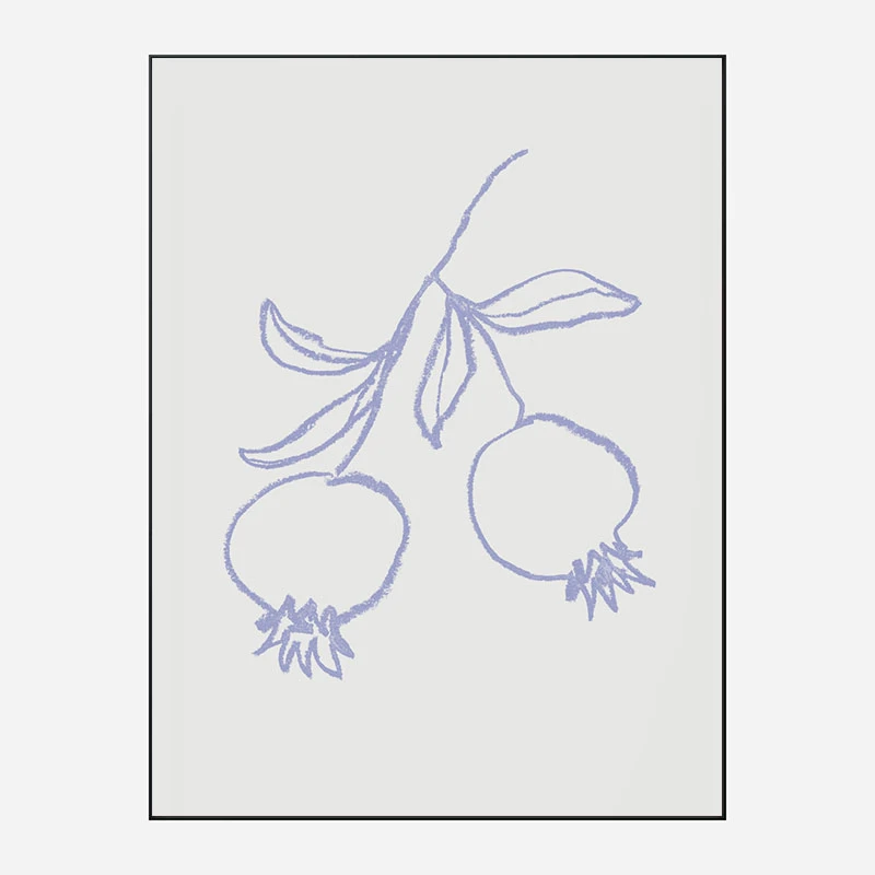 Pomegranate Lilac Art Print