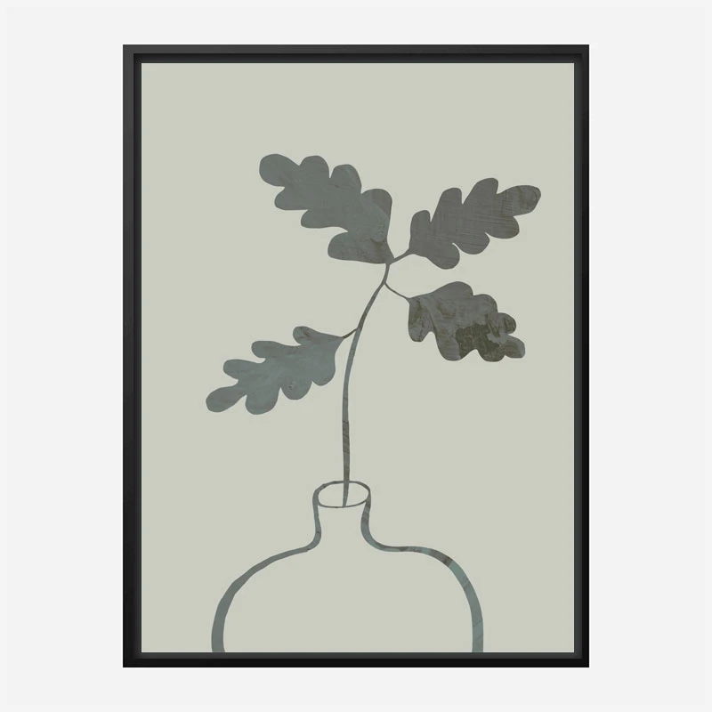 Green Oak Plant Art Print