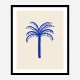 Blue Palm Art Print