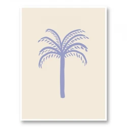 Lilac Palm Art Print