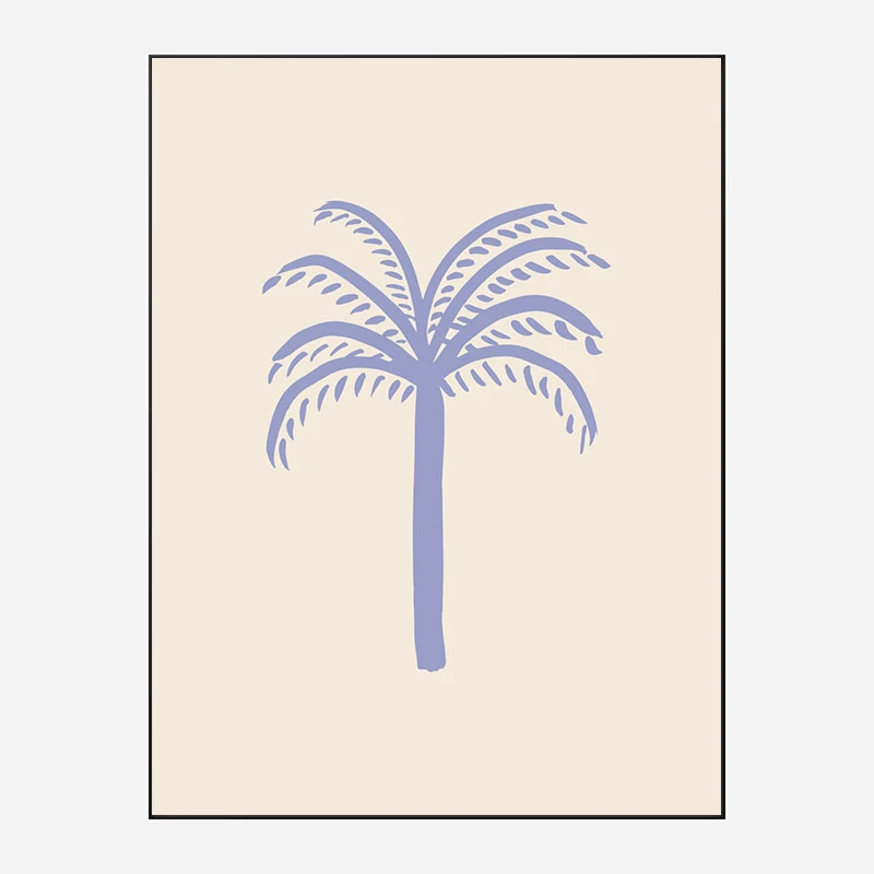 Lilac Palm Art Print