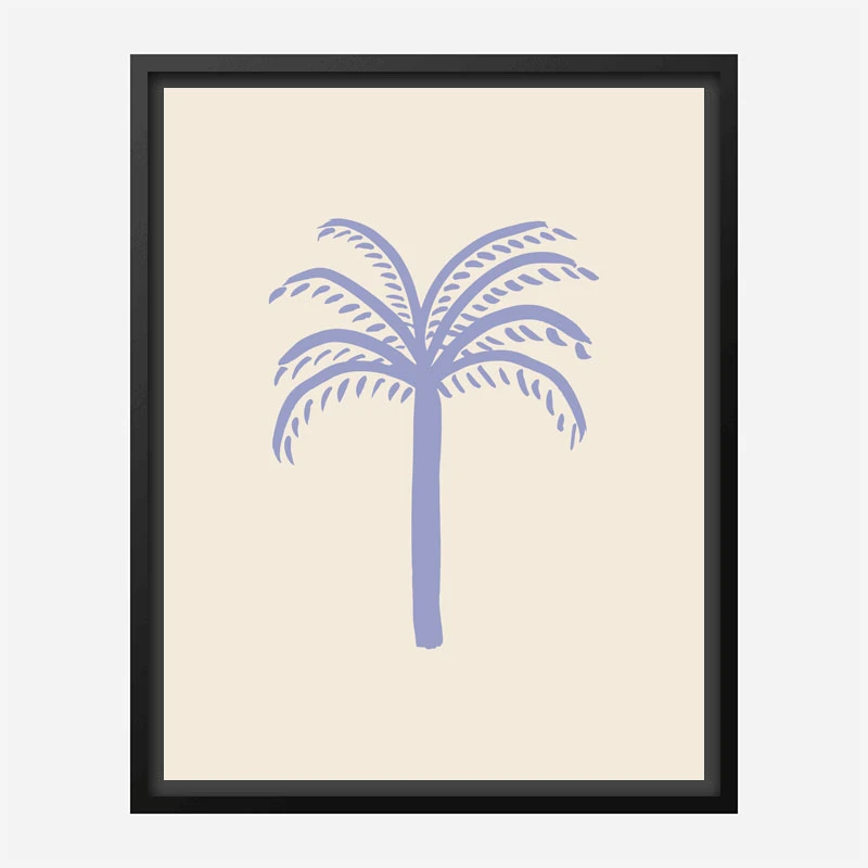Lilac Palm Art Print