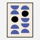 Blue Shapes Art Print