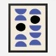 Blue Shapes Art Print