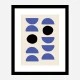 Blue Shapes Art Print