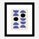 Blue Shapes Art Print