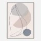 New Shapes Blue No 1 Art Print