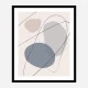 New Shapes Blue No 2 Art Print