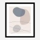 New Shapes Blue No 3 Art Print