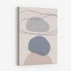 New Shapes Blue No 4 Art Print