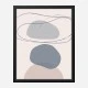 New Shapes Blue No 4 Art Print
