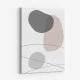 New Shapes Beige 3 Art Print