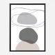New Shapes Beige 4 Art Print