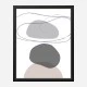 New Shapes Beige 4 Art Print