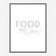 Food is Love Wall Art Print
