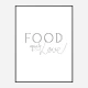 Food is Love Wall Art Print