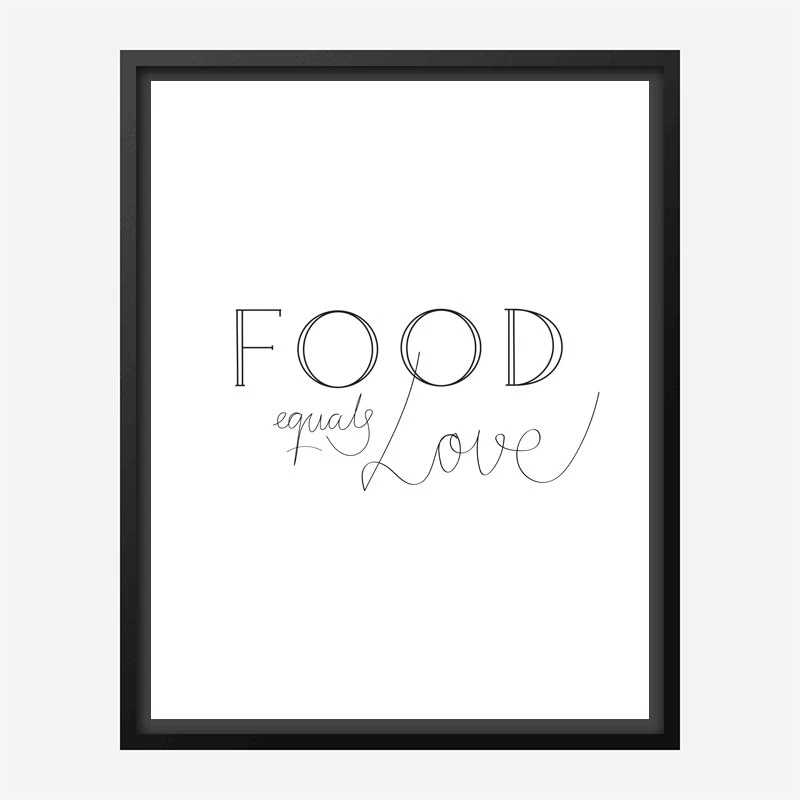 Food is Love Wall Art Print