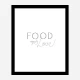 Food is Love Wall Art Print