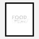 Food is Love Wall Art Print
