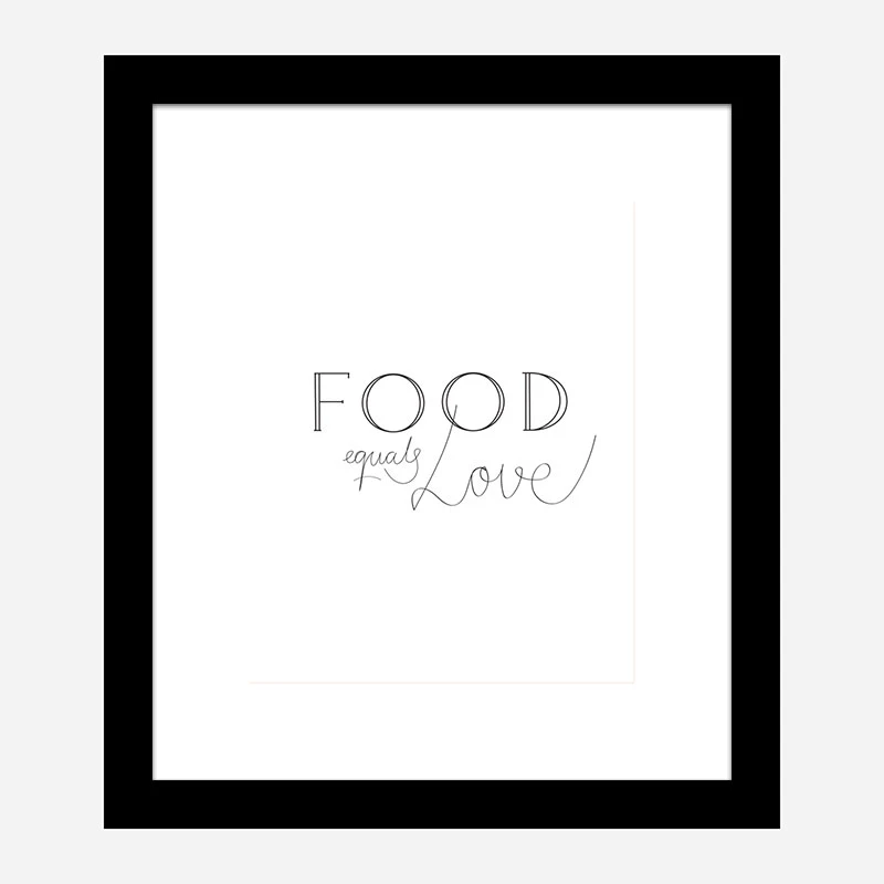 Food is Love Wall Art Print