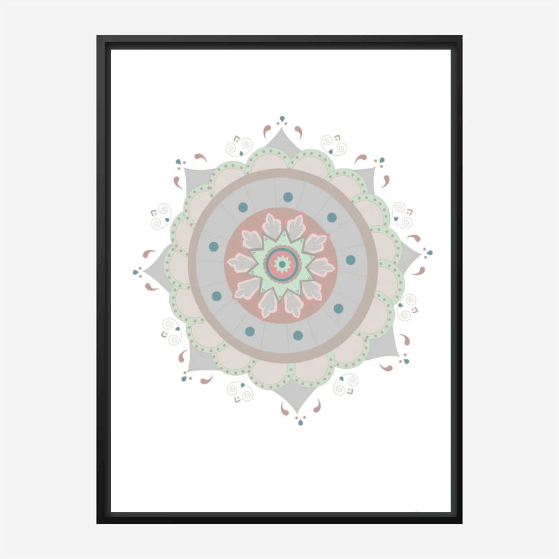 Mandala Fiesta Wall Art Print