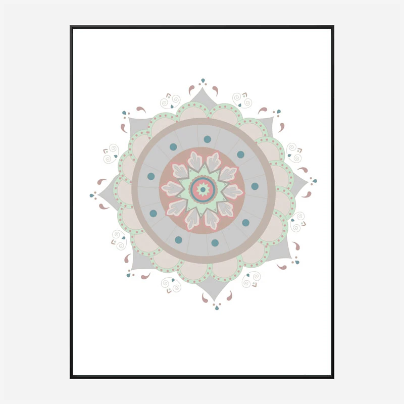 Mandala Fiesta Wall Art Print