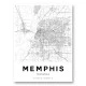 Memphis Tennessee City Map Art Print