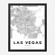 Las Vegas Nevada City Map Art Print