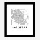 Las Vegas Nevada City Map Art Print