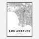 Los Angeles California City Map Art Print