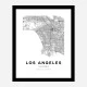 Los Angeles California City Map Art Print