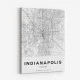 Indianapolis Indiana City Map Art Print