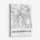Jacksonville Florida City Map Art Print