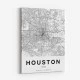 Houston Texas City Map Art Print