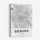 Denver Colorado City Map Art Print