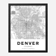 Denver Colorado City Map Art Print