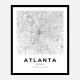 Atlanta Georgia City Map Art Print