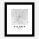 Atlanta Georgia City Map Art Print