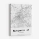 Nashville Tennessee City Map Art Print