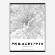 Philadelphia Pennsylvania City Map Art Print
