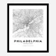 Philadelphia Pennsylvania City Map Art Print