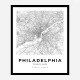 Philadelphia Pennsylvania City Map Art Print
