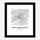 Philadelphia Pennsylvania City Map Art Print