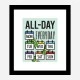 All Day Every Day Motivational Art Print