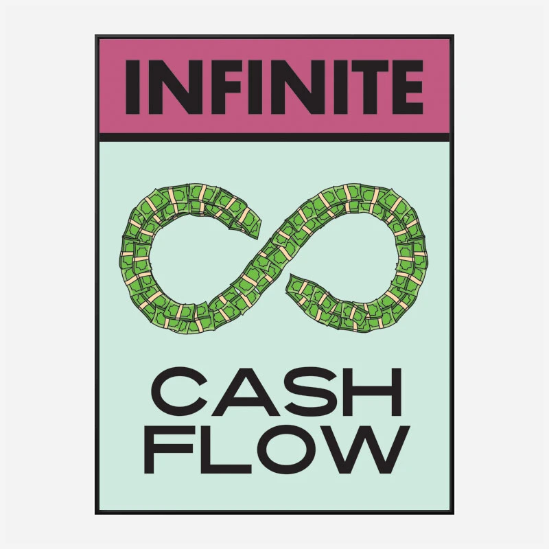 Cash Flow Motivational Art Print