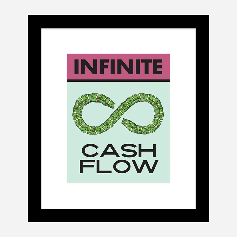Cash Flow Motivational Art Print