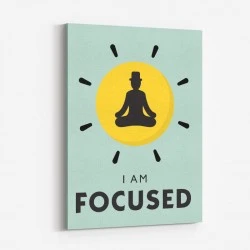 Focused Motivational Art Print