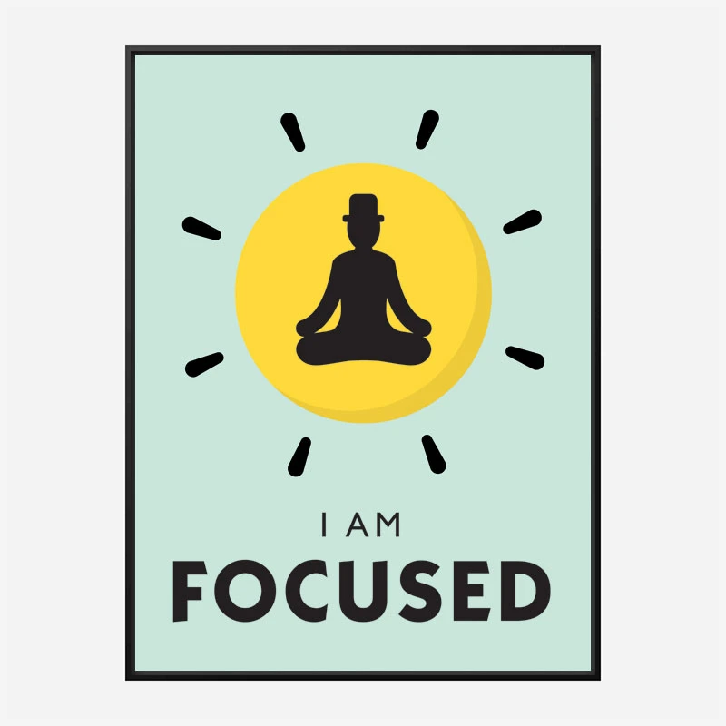 Focused Motivational Art Print