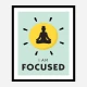 Focused Motivational Art Print