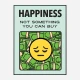 Happiness Motivational Art Print